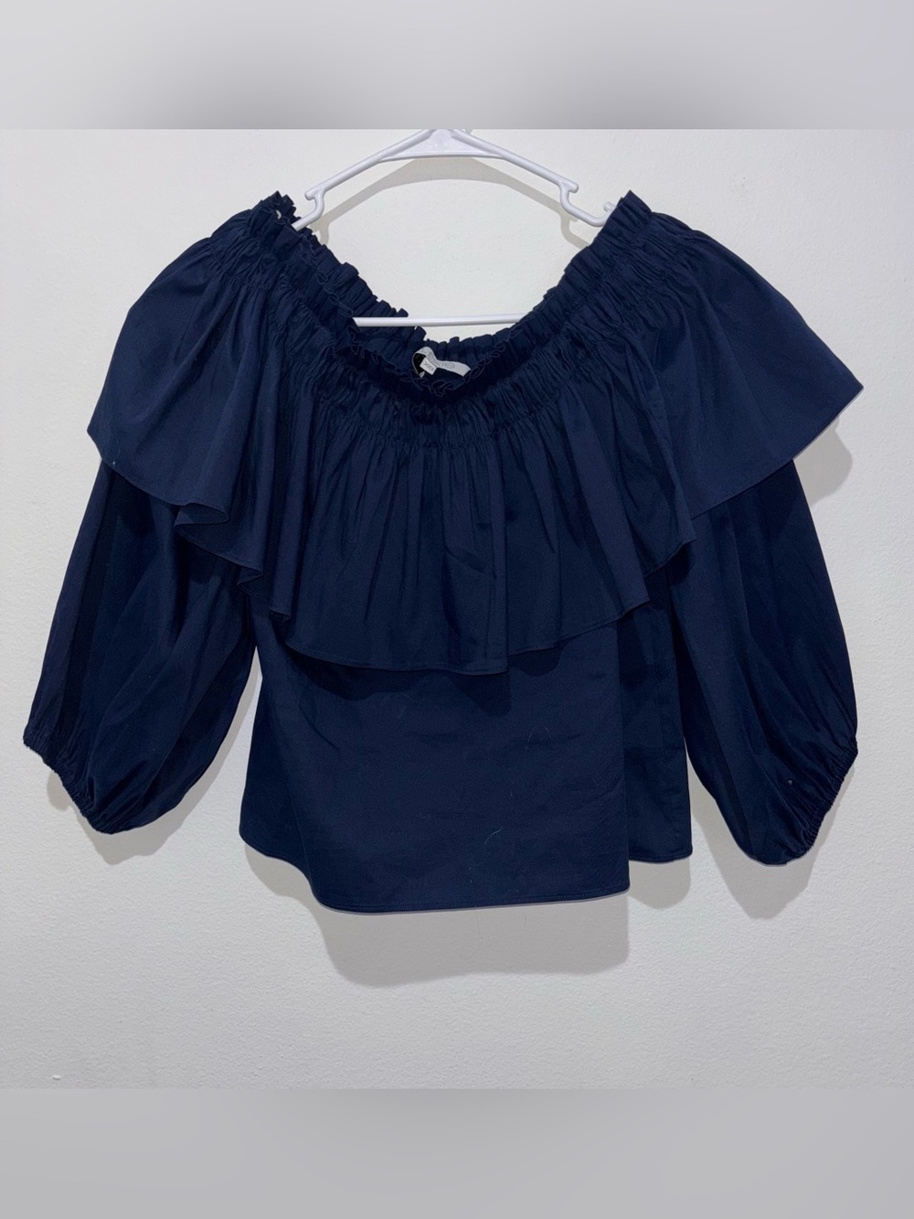 ALEXIS Navy Blouse Size XS